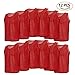 equlup 12 Pack Football Jerseys, 64x54cm/25.2 x 21.3in Mesh Scrimmage Training Vests, Basketball Practice Training Vest for Adults Youth Red