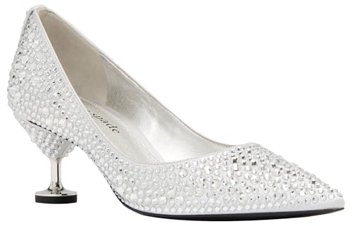 kate spade new york Women's Garnish Pump, Silver, 72