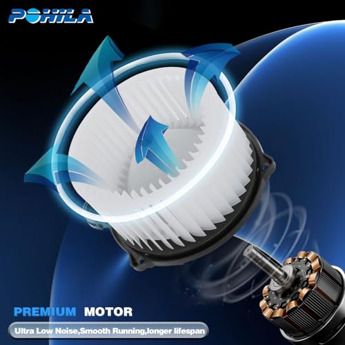 Image of 700259 Front HVAC Heater Blower Motor Compatible with 2011 2012 2013 2014 2015 2016 2017 Hyundai Azera Equus Elantra, 2014-2018 KIA Forte Cadenza Optima Forte5 Replace# 97113-2Y000