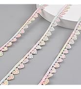 13,7m Weiße Spitzenborte Mit Herz-Muster - Nähzubehör Für Kleidung & Deko