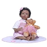 Naturgetreue Reborn Puppe mit Armen und Beinen, die und Pose bewegen kann, und die wirklichen Ausdrücke auf dem Gesicht Puppen wird Ihr Kind gerne spielen mit ihm machen
