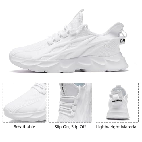 Image of Tvtaop Women's Running Shoes Lightweight Breathable - Non-Slip Athletic Sneakers for Walking, Cross Training & Trail Running | Cushioned Comfort Workout Shoes Size 8