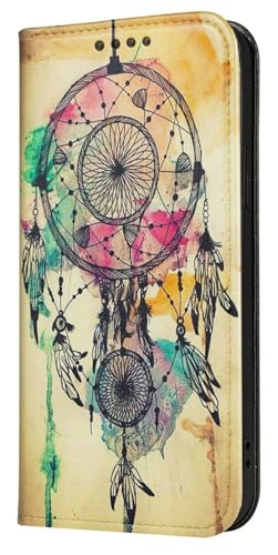 Mixroom - Funda tipo libro para Huawei P20 Pro con soporte de ecopiel cierre magnético cartera parte interior de TPU suave fantasía atrapasueños 33