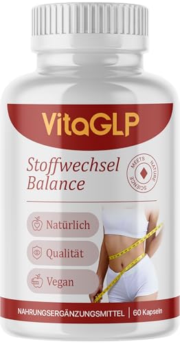 VitaGLP Kapseln - Natürliche Inhaltsstoffe für Männer und Frauen - 60 Kapseln für 1 Monat