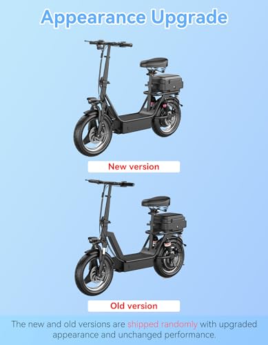 Electric Scooter for Adults, 1000W Peak Motor, 20-25 MPH and 25/35Miles Long Range, 14″ Foldable Commuting Electric Scooter with Seat, Ample Storage for Pet & Cargo