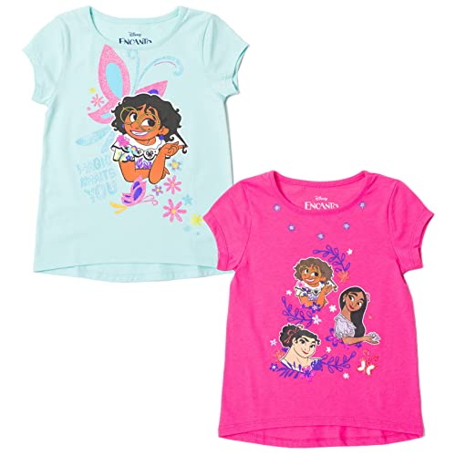 Image of Disney Girls' 2-Pack Short Sleeve T-Shirts Toddler to Big Kid