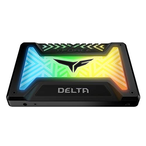 TEAMGROUP T-Force Delta RGB SSD Lite (Dramless) 1TB with 3D NAND 2.5 Inch SATA III Internal Solid State Drive (R/W Speed up to 550/500 MB/s) Black - T253TR001T3C323