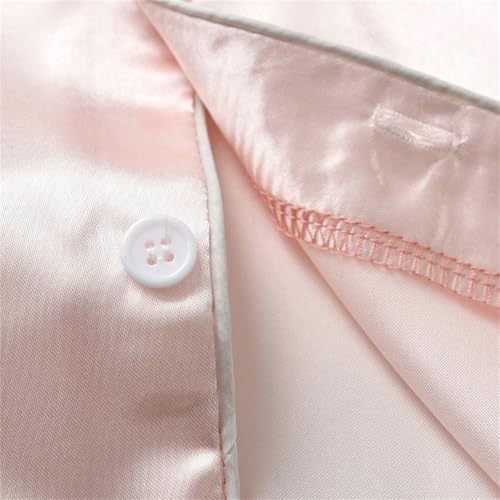 2pc Satin 𝐏ajamas Sets for Toddler Solid Long Sleeve Buttons Shirt 𝐏𝐉 Pants Outfits Summer L𝐨unge Sl𝐞epwear Clothes2