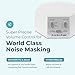 Adaptive Sound Technologies LectroFan Classic White Noise Machine - Compact Sleep Sound Machine for Bedroom, Travel, Study & More - 20 Non-Looping Fan & White Noise Variations