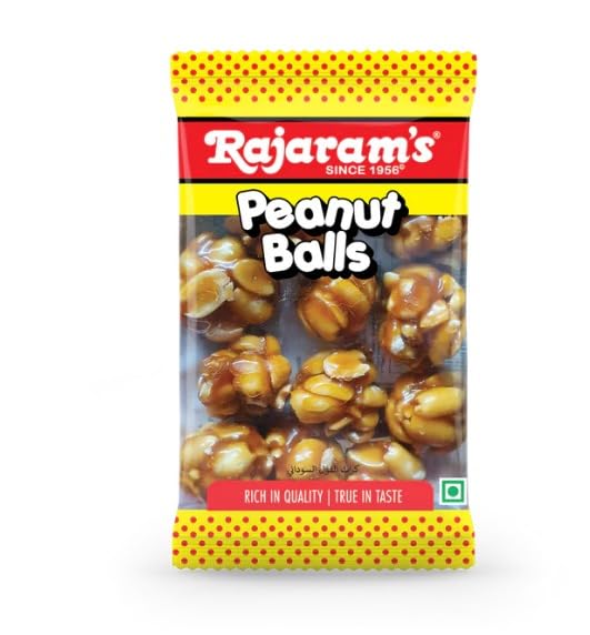 Rajarams Peanut balls No Added Preservatives and Colours | Made with Jaggery | (Pack of 4) 100 GM (B0CKLHQPST) Amazon Price History, Amazon Price Tracker