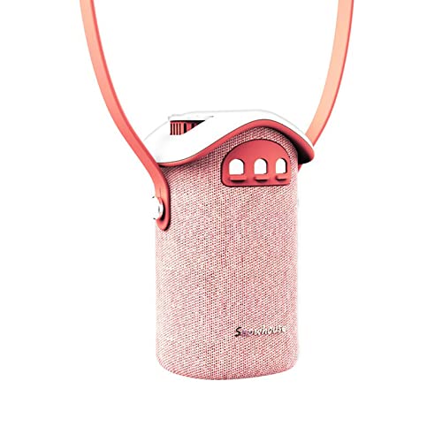 Calentadores de Manos Recargable 8000 mAh portátil USB, Calentador de Manos eléctrico, 4 en 1 Calentador de Bolsillo / Banco de energía / difusor de Aroma / luz Nocturna, con Correa Desmontable Cover