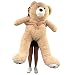 Peluche Nounours Géant (130 cm à 340 cm) 5 Couleurs Disponibles (Beige - Gris - Marron - Blanc - Rose) Nounours Immense Cadeaux Jouet Noël ... (Beige, 160 cm)