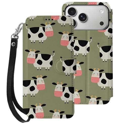 iphone 17用 ケース 乳牛 漫画 手帳型 と互換性のある カード収納 いphone17用 カバー 手帳型 Puレザー 横置きスタンド機能 折りたたみ スマホケース スタンド付き アイフォン 17用 ケース 内蔵マグネット 開閉式 財布型 軽量 薄型