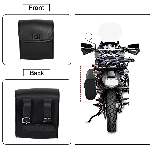 Alforja para moto X AUTOHAUX negra 6.3x3.54x7.28 pulg miniatura 7