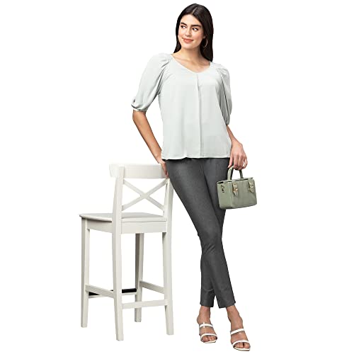 Image of Globus Women White Solid Sleeveless Top