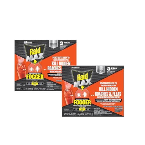 Raid Max Fogger, Insect Killer for Mosquito, Ant, Roach, Spider, Flea, for...