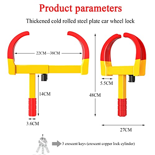 Antivols de roue pour caravane remorque et camionnette - 4