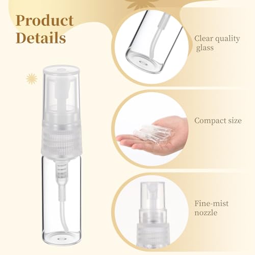 200Pcs Mini Spray Bottles, 3ml Small Perfume Bottles Clear Refillable Travel Perfume Sample Bottles, Travel Size Spray Bottles for Fragrance, Essential Oils, Facial Mist, and More - Image 5