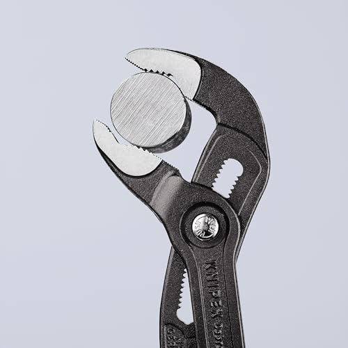 Image of KNIPEX - 87 02 300 T BKA Tools - Cobra Water Pump Pliers, Multi-Component, Tethered Attachment (8702300TBKA)