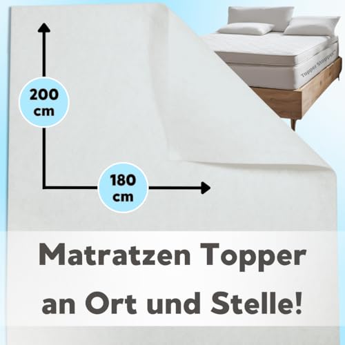 Matratzenunterlage Topper Stopper 180 x 200 cm Antirutschmatte