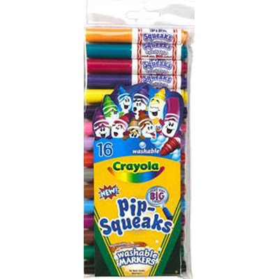 CRAYOLA Pip-Squeaks 58-8703 - Pennarelli lavabili, 16 pezzi