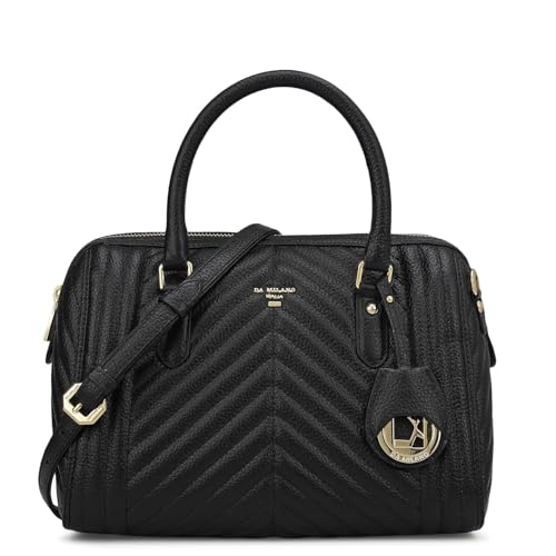 Image of Da Milano Leather Satchel for Women (4459A-OL)