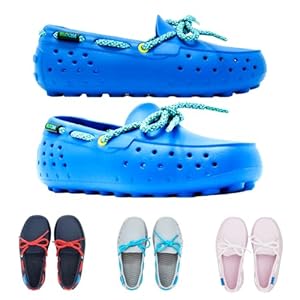 People Footwear Senna Kids – Waterproof Slip-On Rubber Loafers, Lightweight Durable Boat Shoes for Boys & Girls, Non-Slip Water Shoes for Outdoors