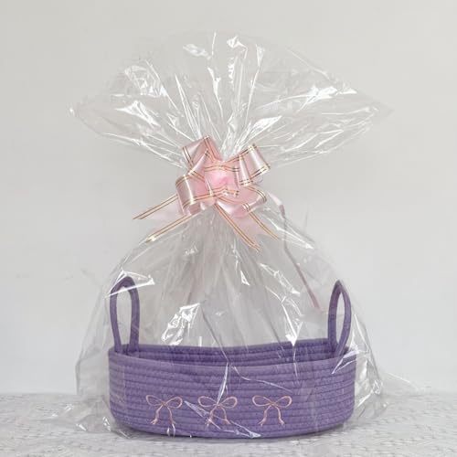 Panier en corde de coton de 35 cm avec beaucoup d'espace pour petits objets