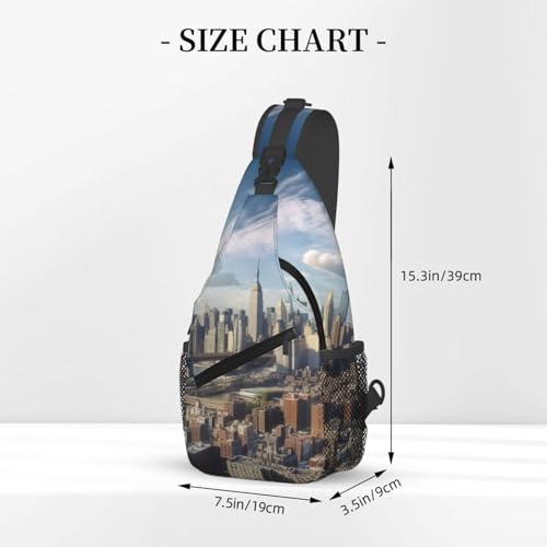 Bolsa cruzada para hombres negra para senderismo miniatura 3