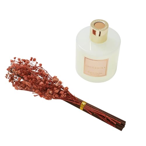 Image of COCORRINA Reed Diffuser - English Garden Scented Diffuser with 8 Sticks Home Fragrance Reed Diffuser for Bathroom Shelf Decor
