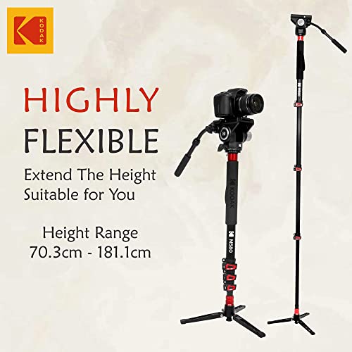 Image of Kodak M580 with Large Metal Hydraulic Head and 3 Level Support Base (Black)