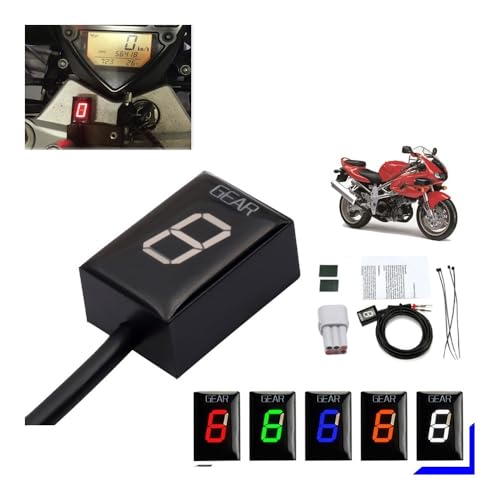 Indicateur de vitesse SV1000 2003-2009 moto avec support bleu - 2