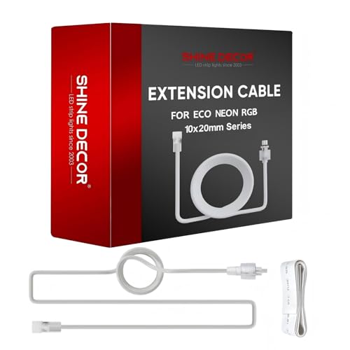 Câble lumineux néon LED RVB fil de connexion mâle femelle raccordement ruban 10x20mm