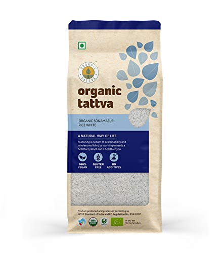 Image of Organic Tattva, Organic Sonamasuri Raw Rice 1kg