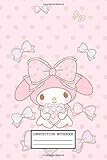 Composition Notebook: Hello Kitty Wide Ruled Blank Lined Themed Journal Paper 7.44 x 9.69 Inches 110 Pages