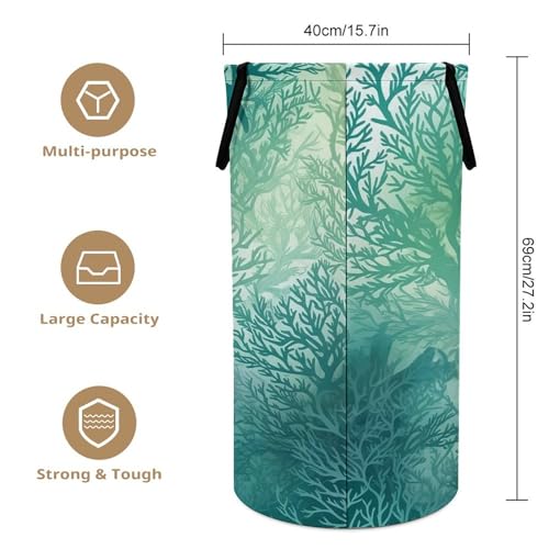 Panier à linge pliable gain de vue et d'espace avec poignées