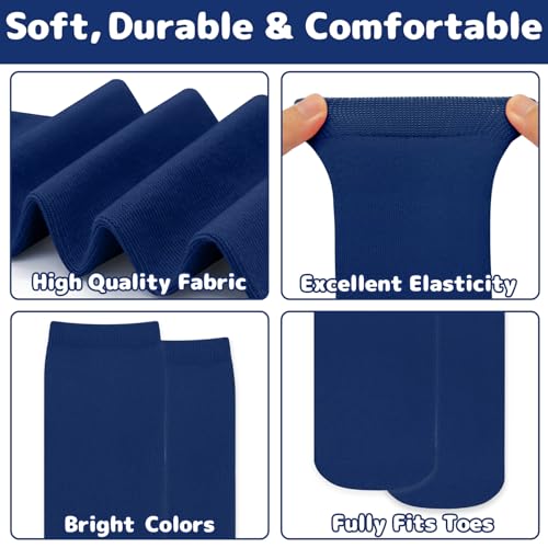 Image of Olreco 1 Pack Toddler Kids Youth Soccer Socks Girls Boys Baseball Socks Youth Knee High Softball Football Accessories Cotton