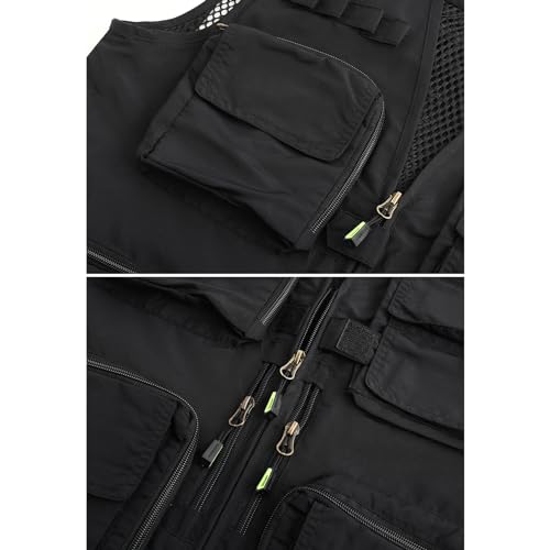 Hbufnha Outdoor Multi Pockets Work Vest Fishing Hunting Utility Tactical Vest For Men Women 02-Bk-3Xl thumb #8