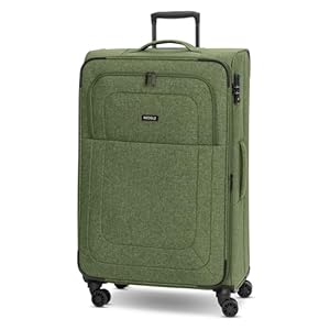 REDOLZ großer Weichschalen Koffer für Damen & Herren | Leichter Trolley 79 cm mit 4 Doppelrollen & TSA-Schloss | mit Dehnfalte erweiterbar (Essentials 12)