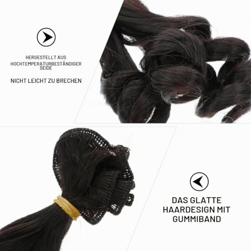 Garneck Puppenhaare 100cm 5er Set – Bild 8