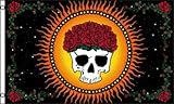 Large Mystic Skull & Roses Flag, 3'x5'