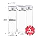 Glass Water Bottles - 4 Pack Wide Mouth Juice Bottles with Clear Lids for Juicing, Smoothies, Fruit Water, Teas, Beverage Storage - 16oz, Leakproof, Reusable, Borosilicate