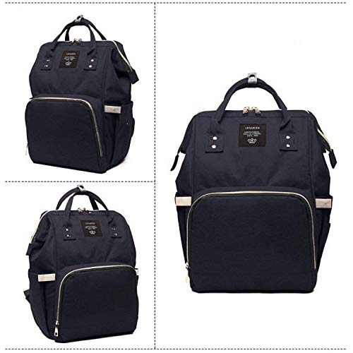 Image of Diaper Bag /Mother Backpack for Travel (Plain Black)