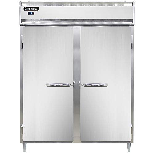 Continental Refrigerator DL2FES-SS Designer Line Extra-Wide Two Section Reach In Freezer, 57