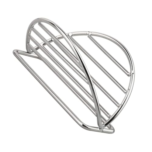 MOLUCKFU Burrito Stand Comal Para Tacos Tortilla Expandable Dish Taco Serving Rack Taco Holders Taco Shell Stand Taco Holder Stainless Burritos Tray Grill Tray Corn Silver Stainless Steel