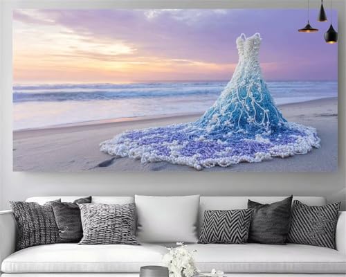 Diamond Painting Adulte Grand Format 70x140cm broderie diamant 5D Z-P297 pour décoration maison