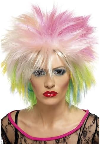 Smiffy's Women's 80's Attitude Wig Short and Spiky