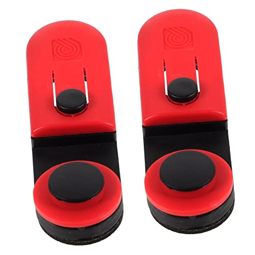 Milisten 2pcs Guitar Strap Lock Buttons Durable Security Strap Retainer System for Acoustic Electric Bass Guitars Antiskid Design Easy Install Practical present for Musicians