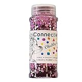 iConnectWith Glitter – Unicorn Purple, Chubby Holographic Glitter; Multi-use for Crafts, Decorations