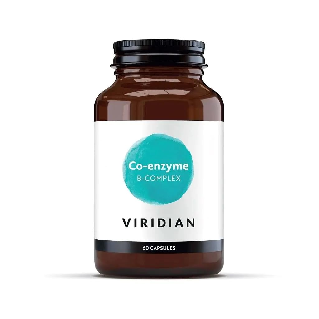Viridian - Co-Enzyme B Complex - 60 Capsules | B Vitamins in Methylated & Phosphorylated Forms | Vitamins B1, B2, B3, B5, B6 & B12 | Reduce Tiredness & Fatigue | Nutritionist Formulated